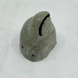 Inuit Hand Carved Beluga Head Sculpture